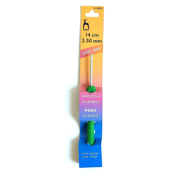 Pony Single End Easy Grip Crochet Hook - 2,5 mm